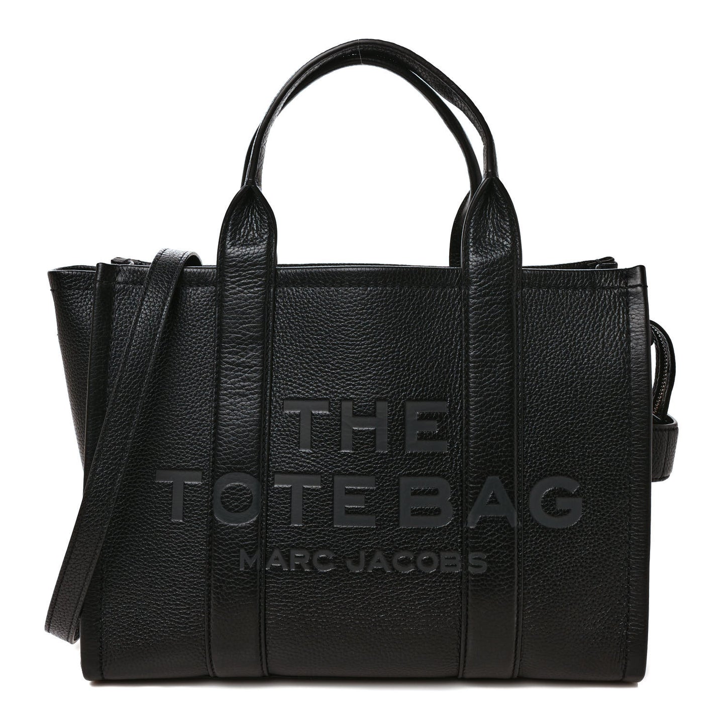 Grained Calfskin Medium The Tote Bag Black