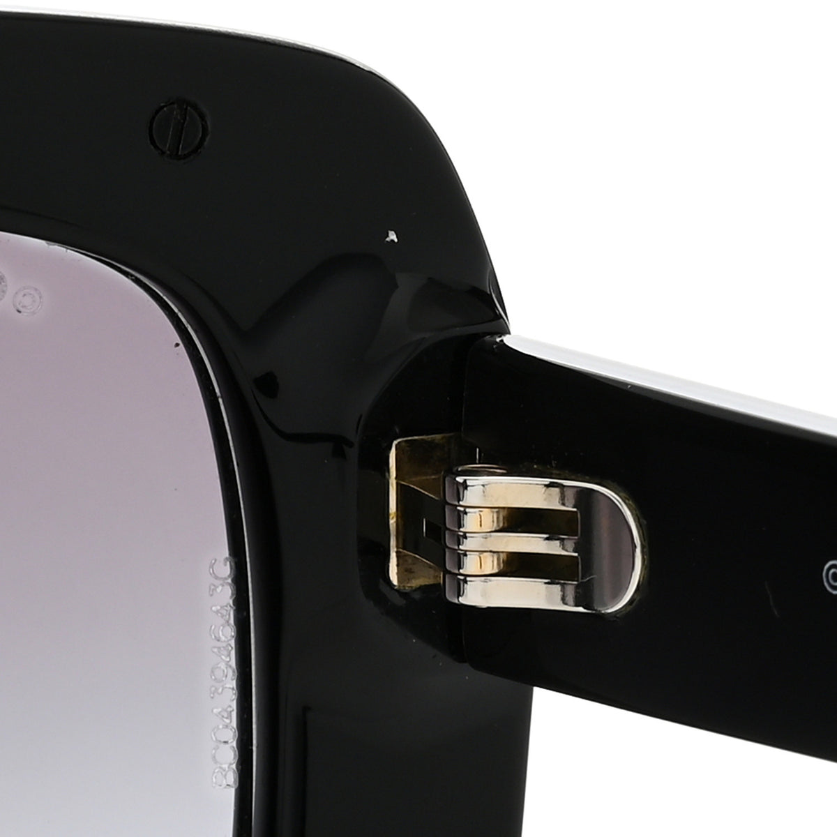 Chanel Acetate Calfskin Chain Rectangle Sunglasses 71625A Black 8 of 10
