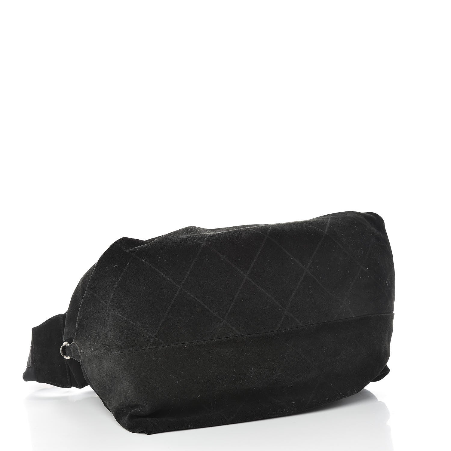 Chanel Suede Stitched Messenger Black 4 of 18
