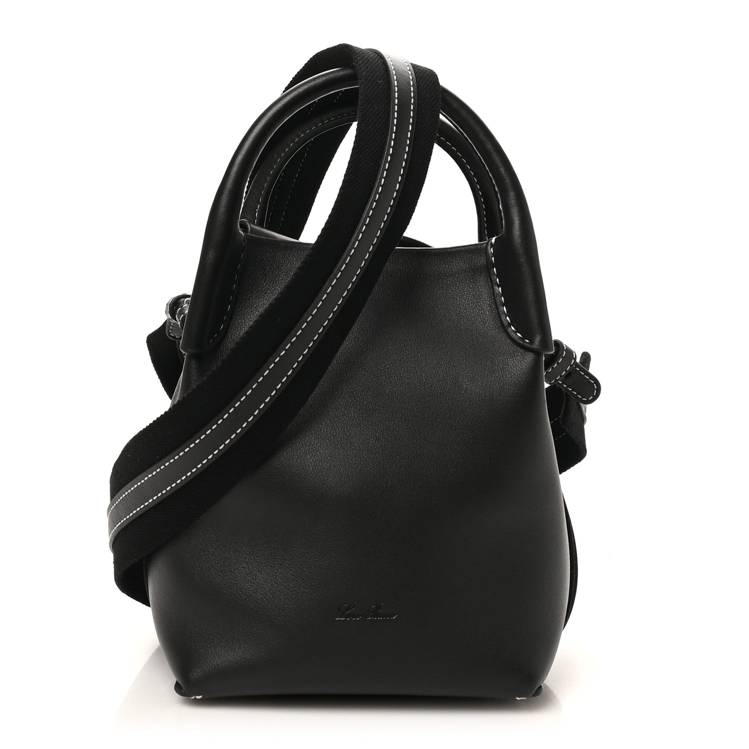 Loro Piana Smooth Calfskin Micro Bale Bag Black 1 of 9