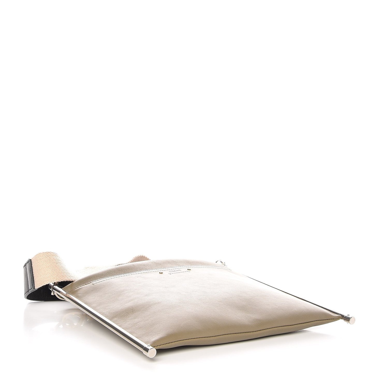 Smooth Calfskin Medium Roy Clutch Merino Grey