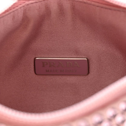 Prada Satin Crystal Mini Re-Edition 2000 Bag Alabastro 6 of 12