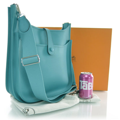Hermes Epsom Evelyne III GM Bleu Paon 3 of 6