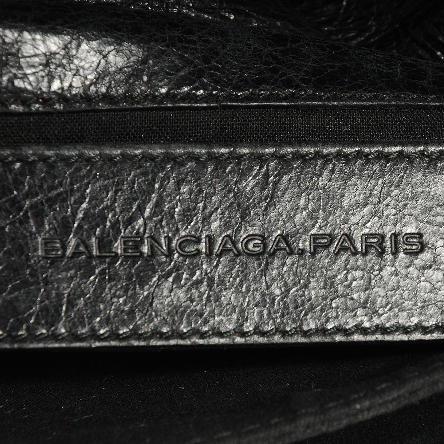 Agneau Giant 21 Silver Hardware Envelope Clutch Black