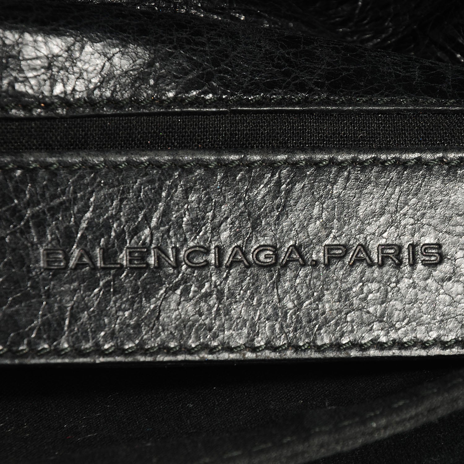 Balenciaga Agneau Giant 21 Silver Hardware Envelope Clutch Black 7 of 8