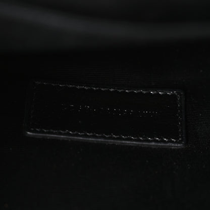Saint Laurent Grain De Poudre Textured Mixed Matelasse Triquilt Monogram Clutch Crema Soft 7 of 10