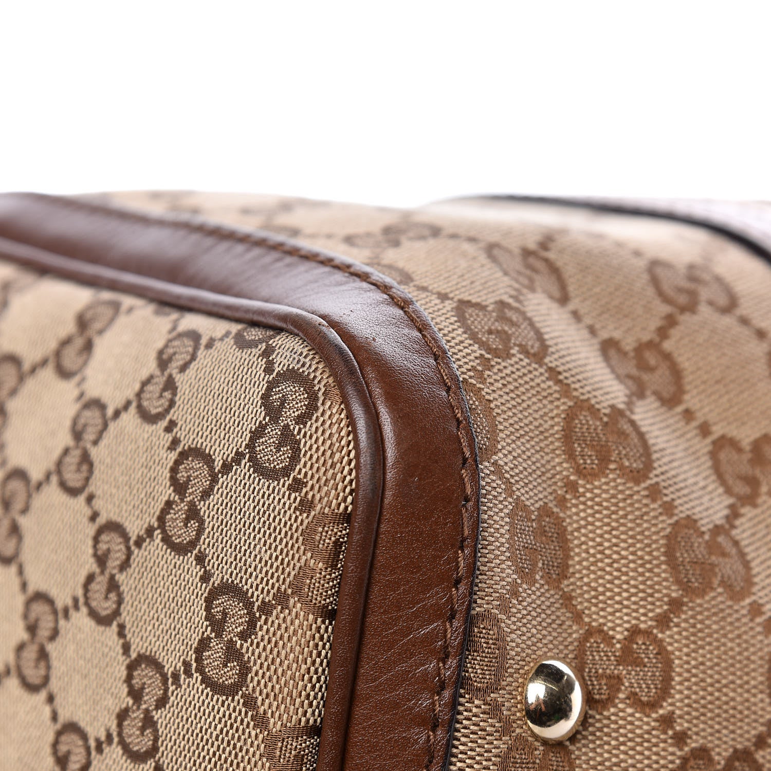 Gucci Monogram Web Medium Boston Dark Brown 8 of 13