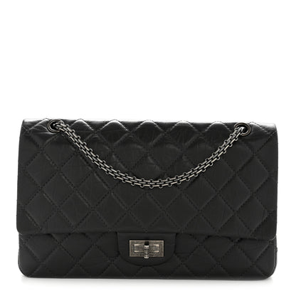 Chanel Aged Calfskin Quilted 2.55 Reissue 227 Flap Dark Grey 1 of 13