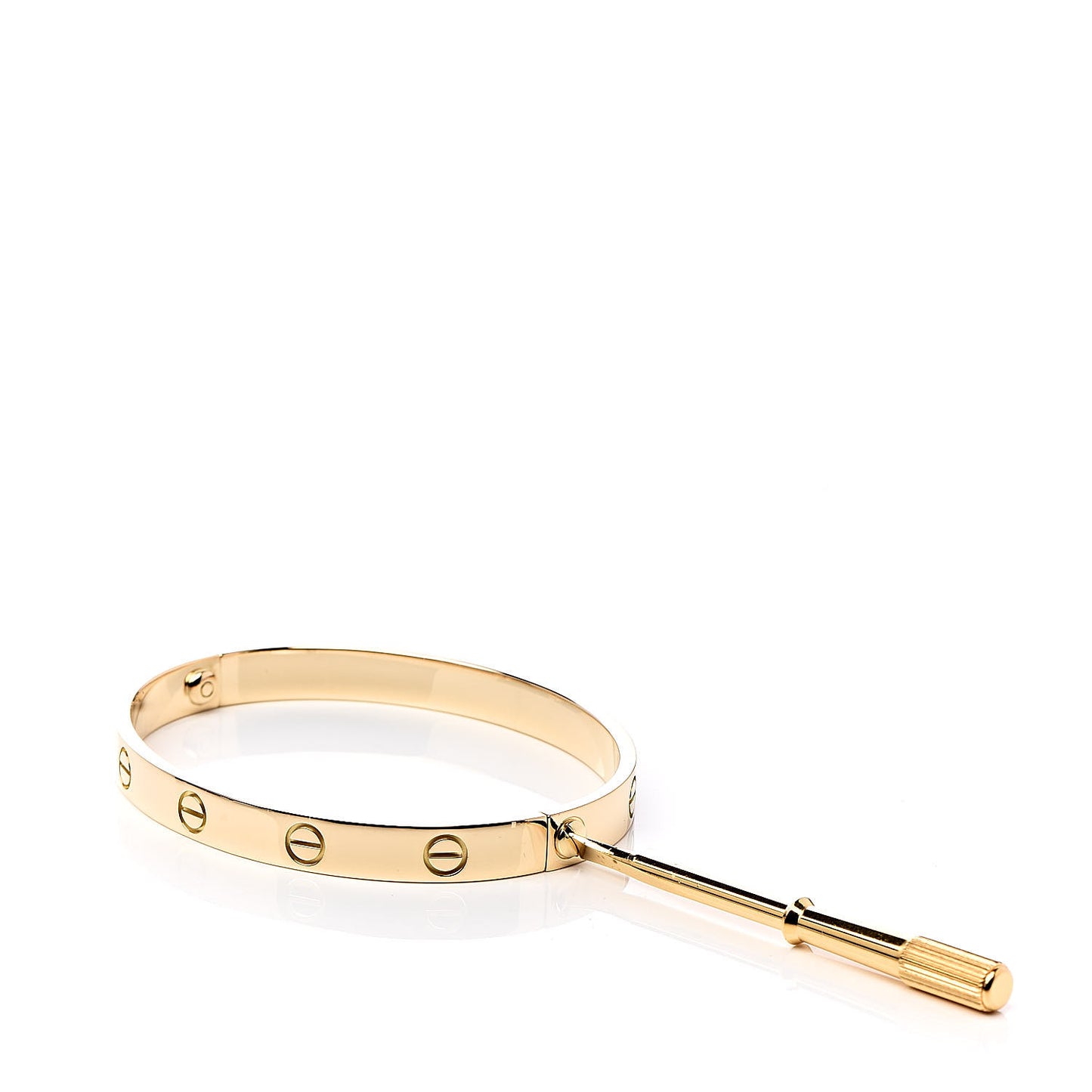 18K Yellow Gold LOVE Bracelet 17
