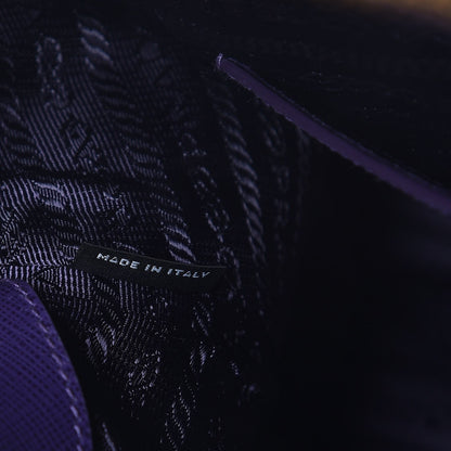 Prada Saffiano Lux Large Promenade Tote Viola 8 of 8