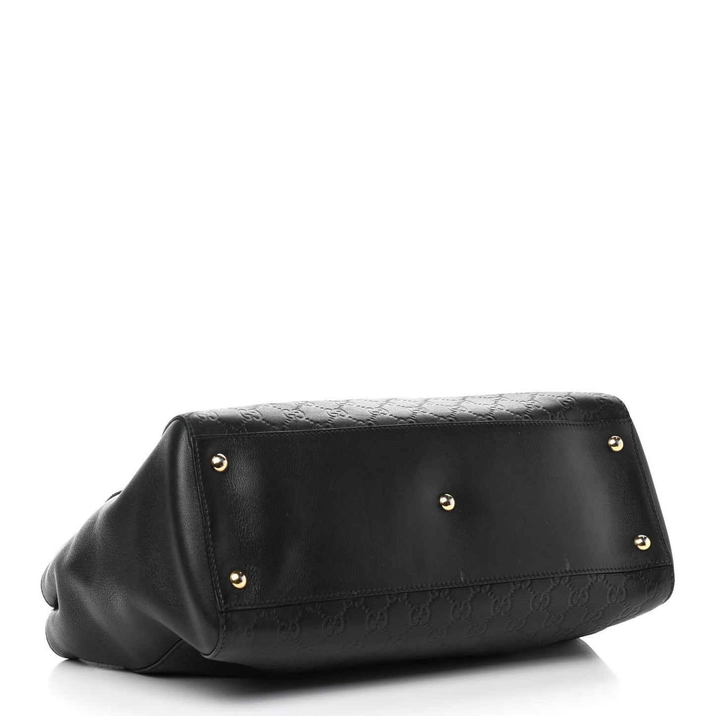 Guccissima Signature Large Shoulder Tote Bag Black