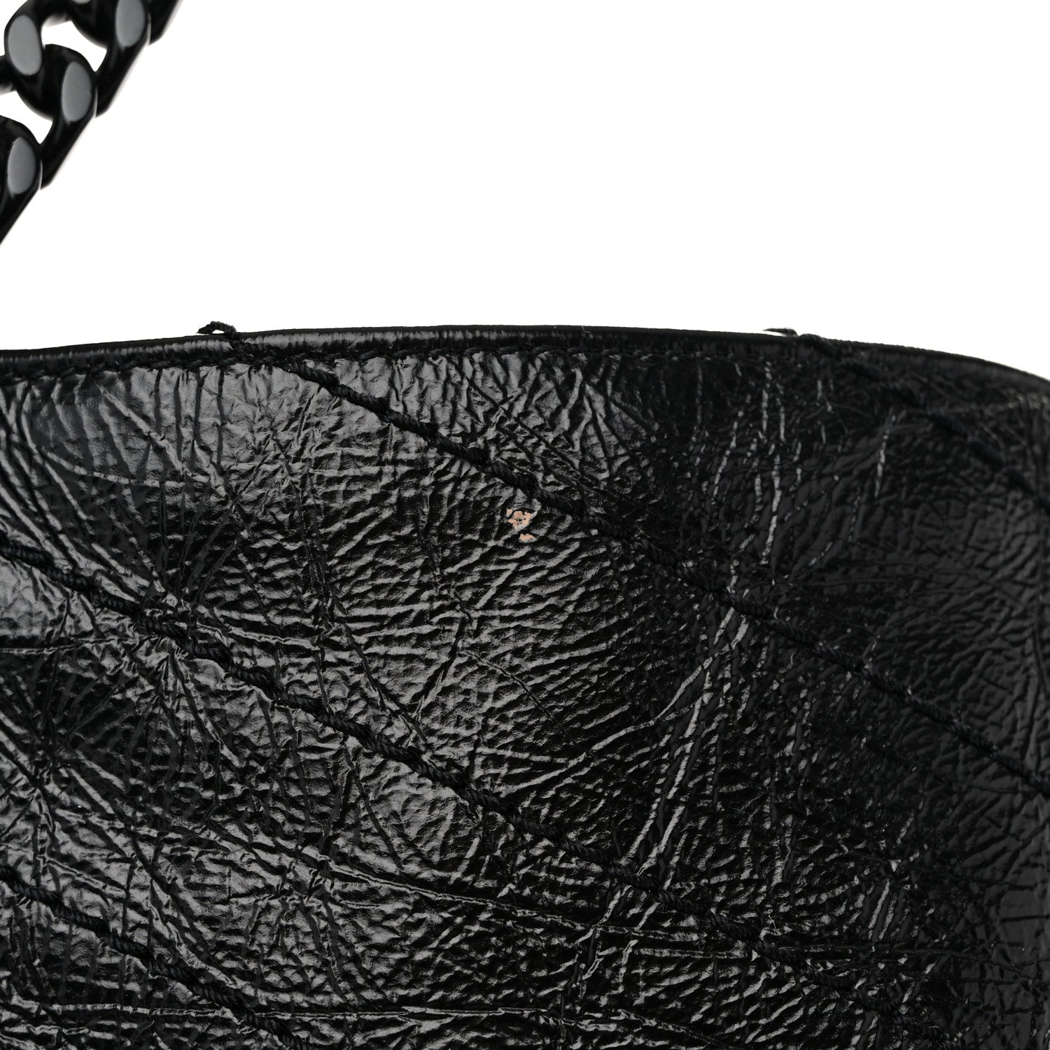 Saint Laurent Crinkled Calfskin Matelasse Monogram Large Niki Shopper Tote Black 11 of 12