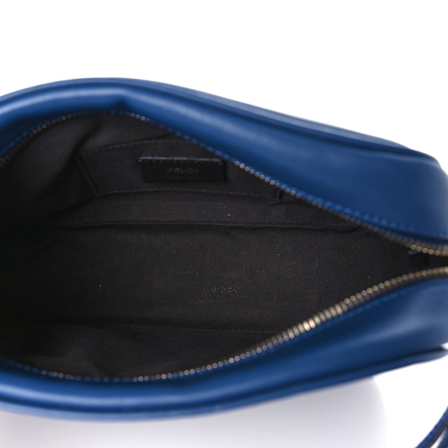 Fendi Vitello Century FF 1974 Embossed Camera Case Blueberry 5 of 9