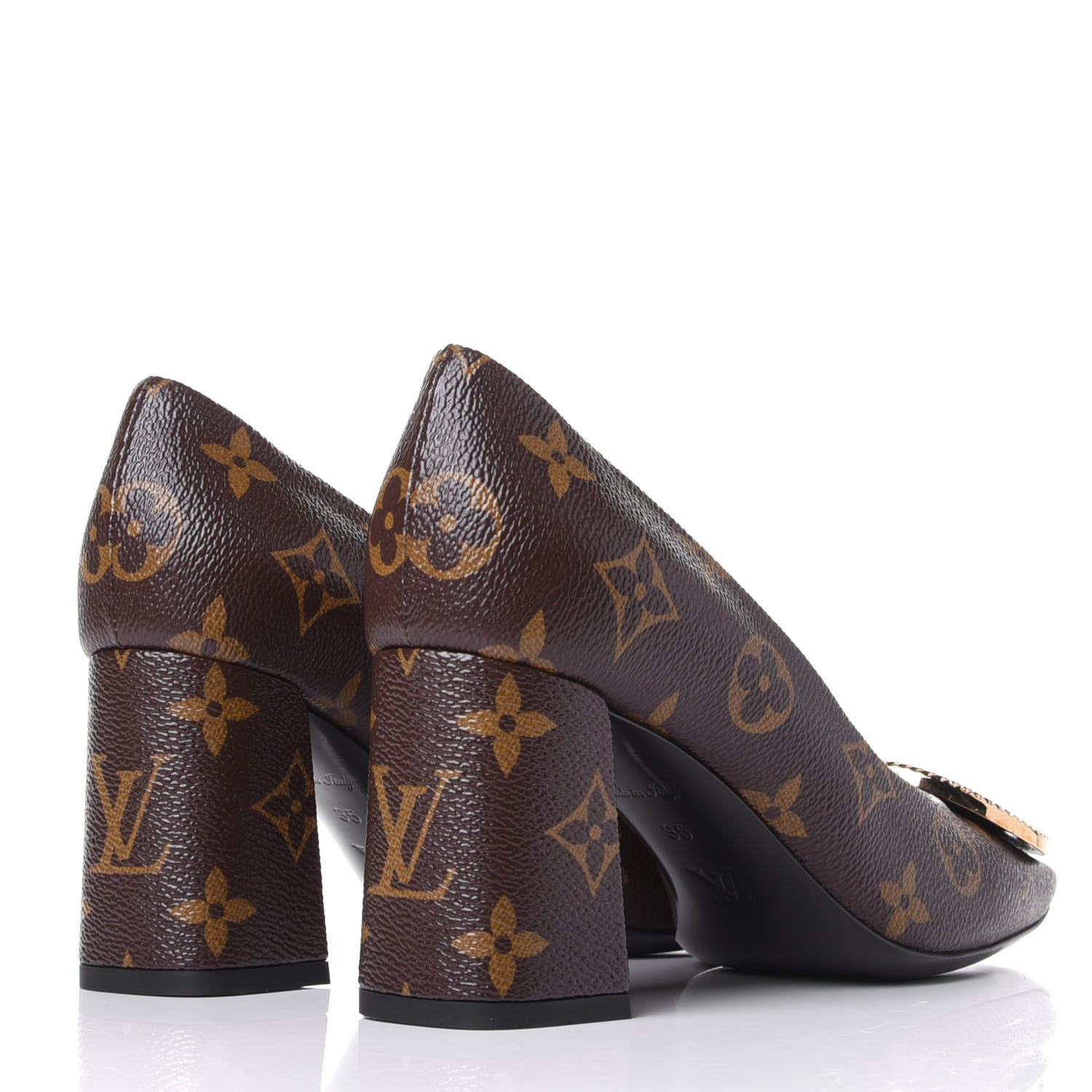 Louis Vuitton Monogram Madeleine Pumps 35 4 of 11