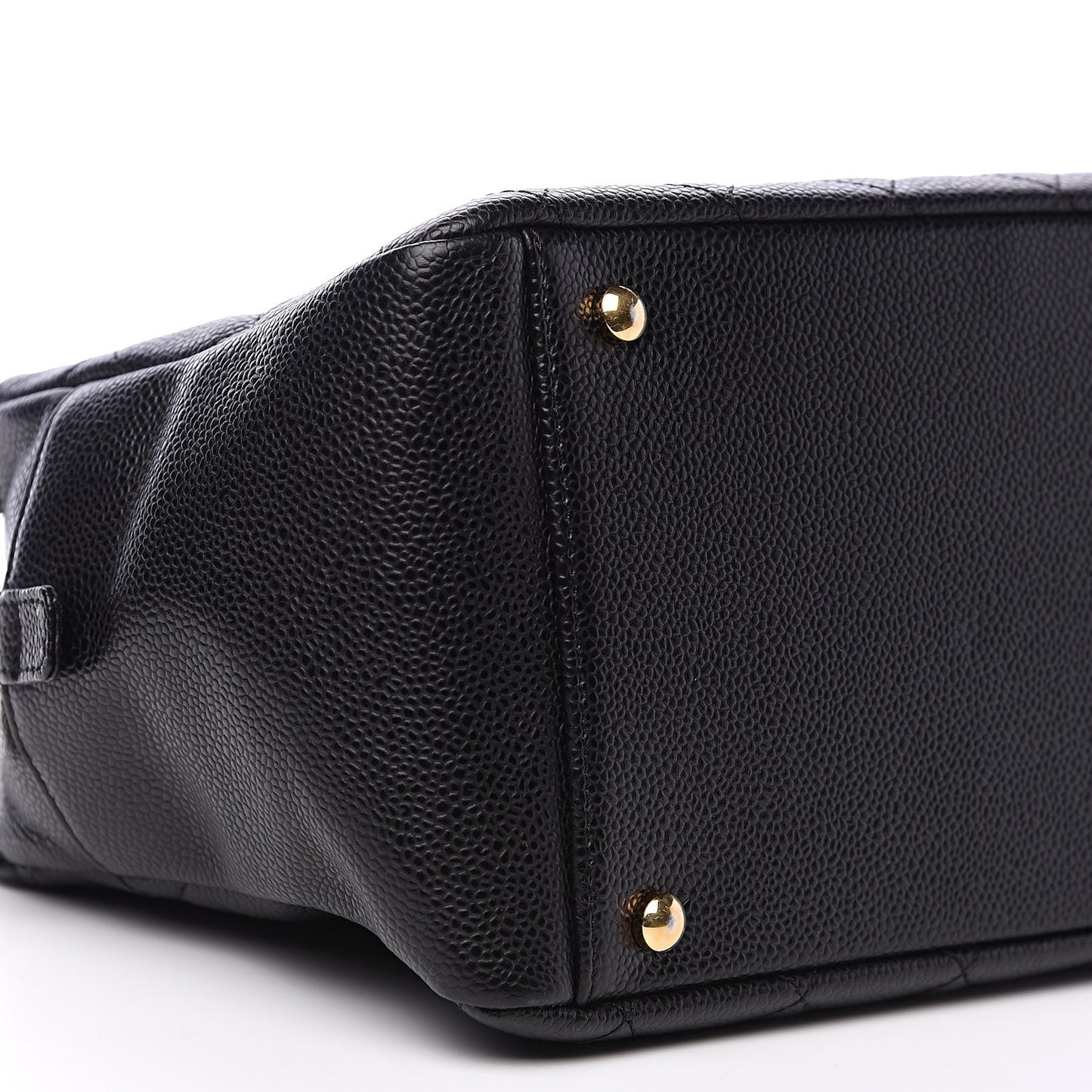 Caviar Quilted Petit Timeless Tote PTT Black