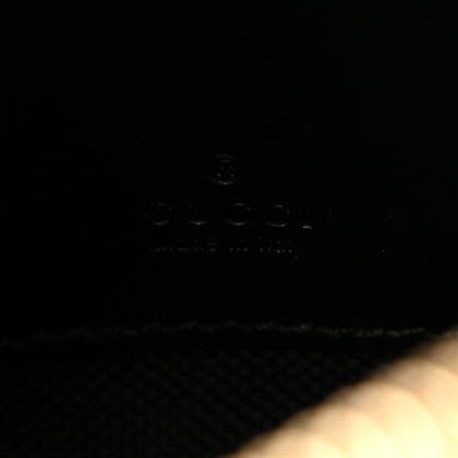 Gucci Calfskin GG Super Mini Debossed Chain Wallet Black 6 of 9