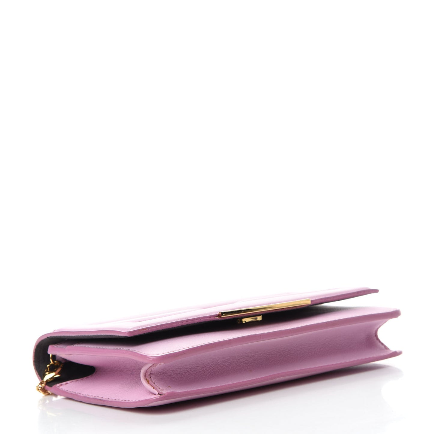 Vitello Flamingo Tube Wallet on Chain Lavanda