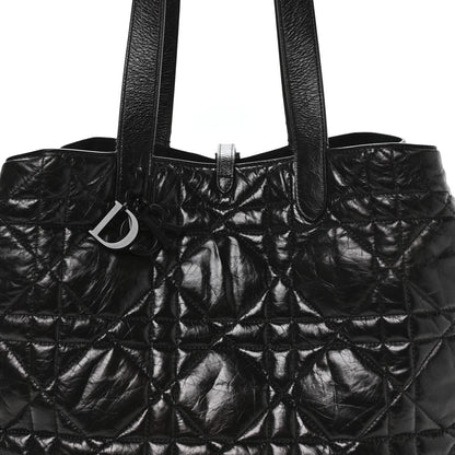 Christian Dior Crinkled Calfskin Macrocannage Large Toujours Black 9 of 11
