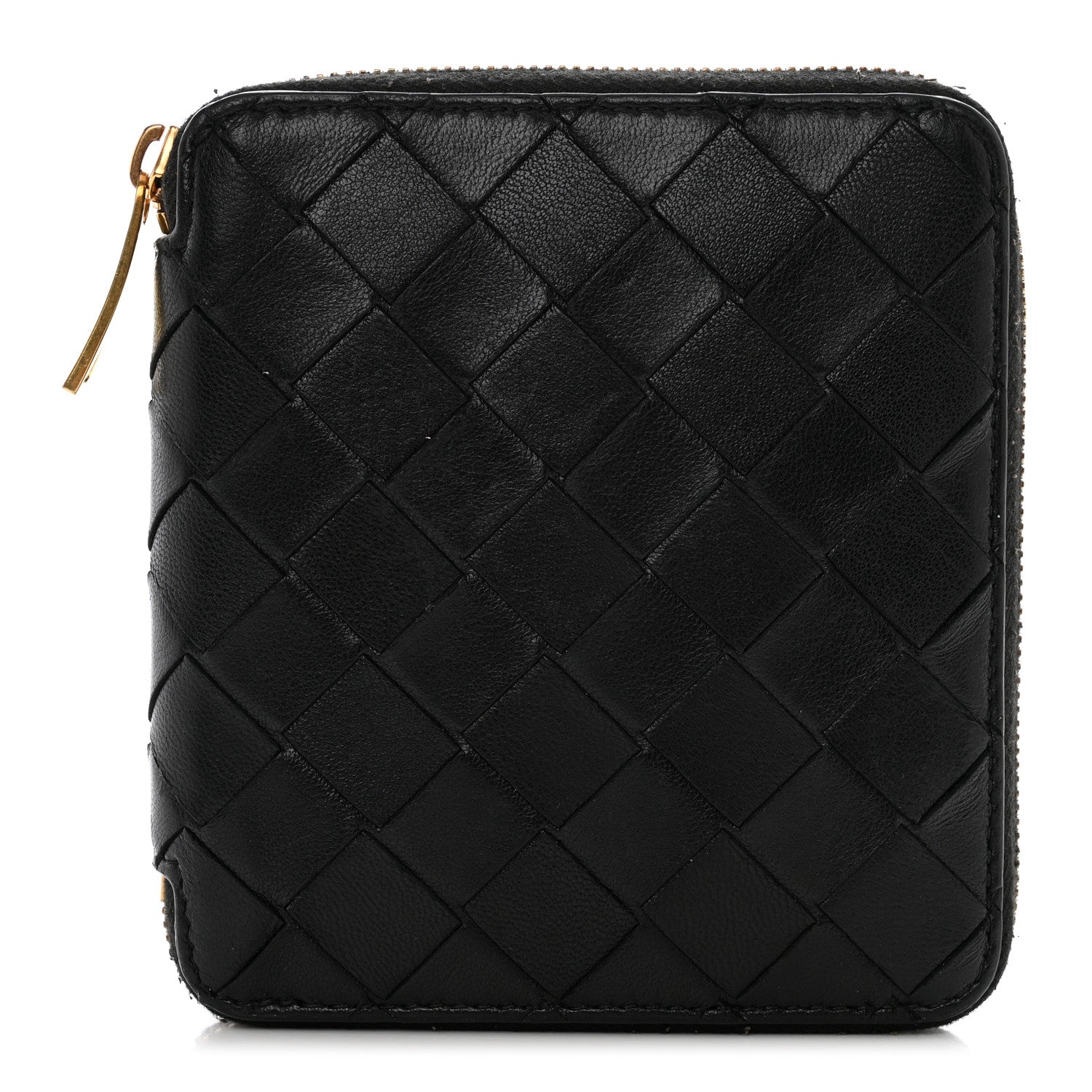 Bottega Veneta Nappa Intrecciato Zip Around Wallet Black 1 of 10