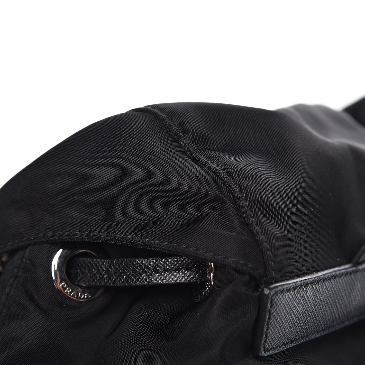 Prada Tessuto Nylon Saffiano Robot Backpack Black 12 of 12