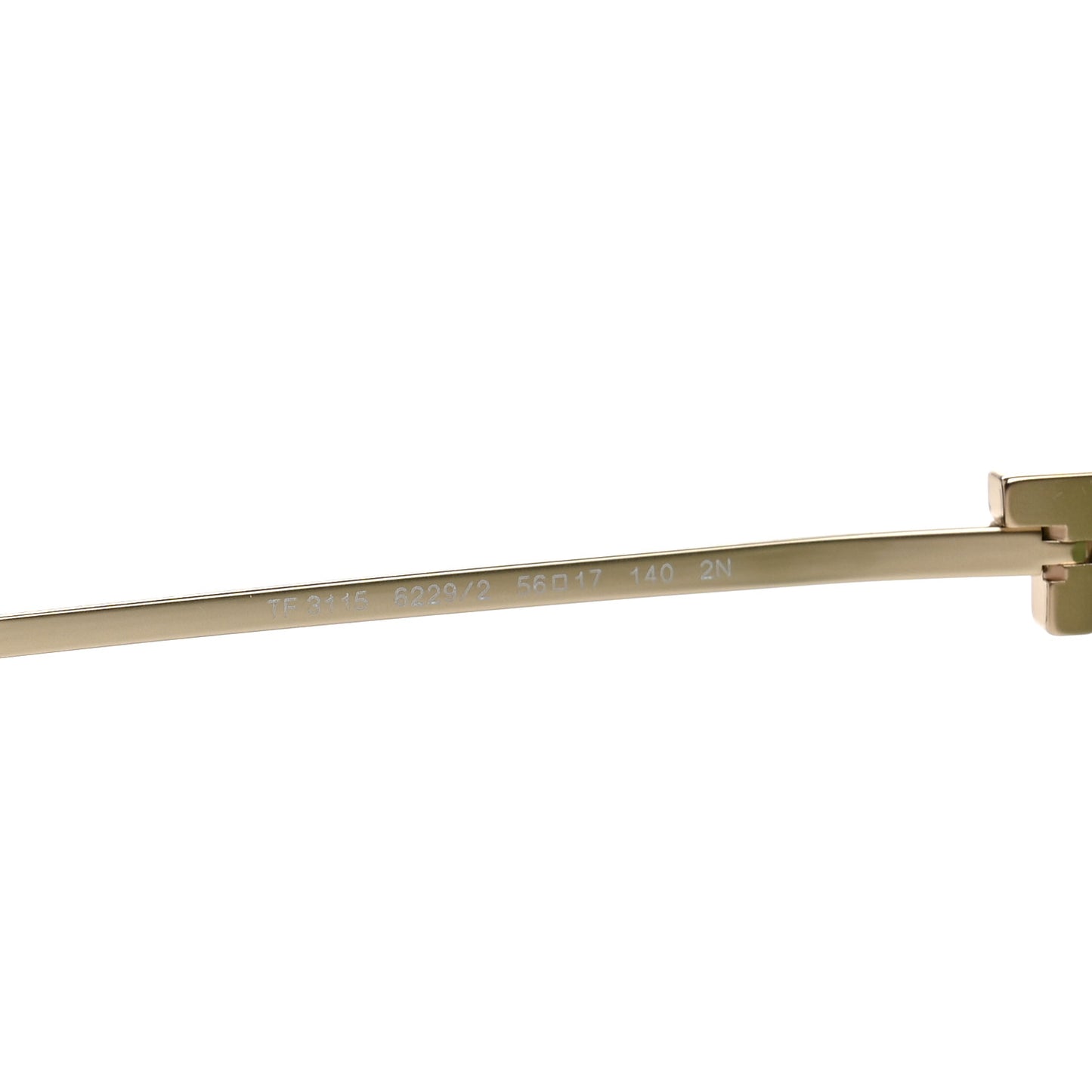 Metal T Oval Sunglasses TF3115 Gold Green