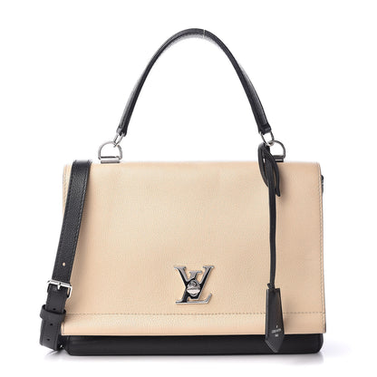 Louis Vuitton Soft Calfskin Lockme II Top Handle Vanille Black 1 of 14