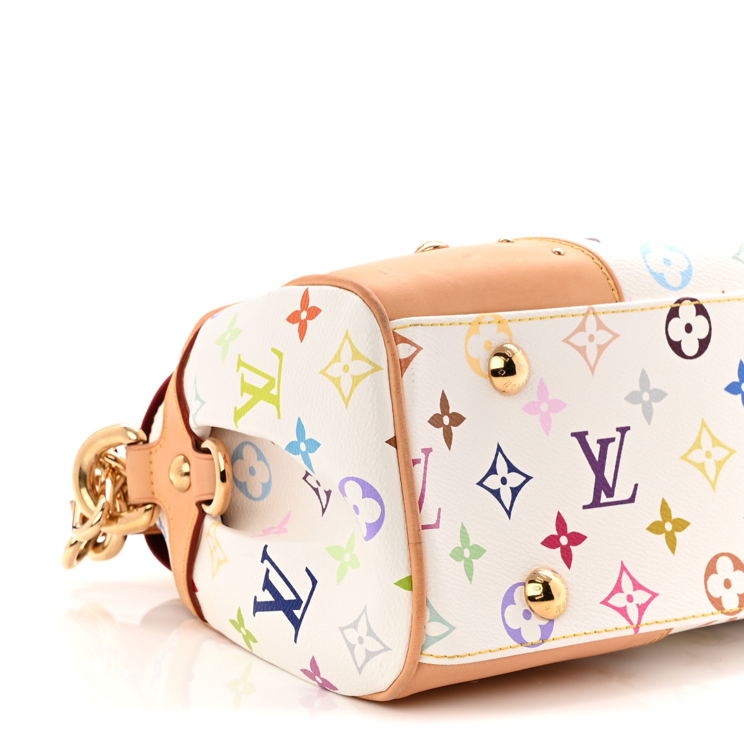 Louis Vuitton Monogram Multicolor Beverly MM White 8 of 10