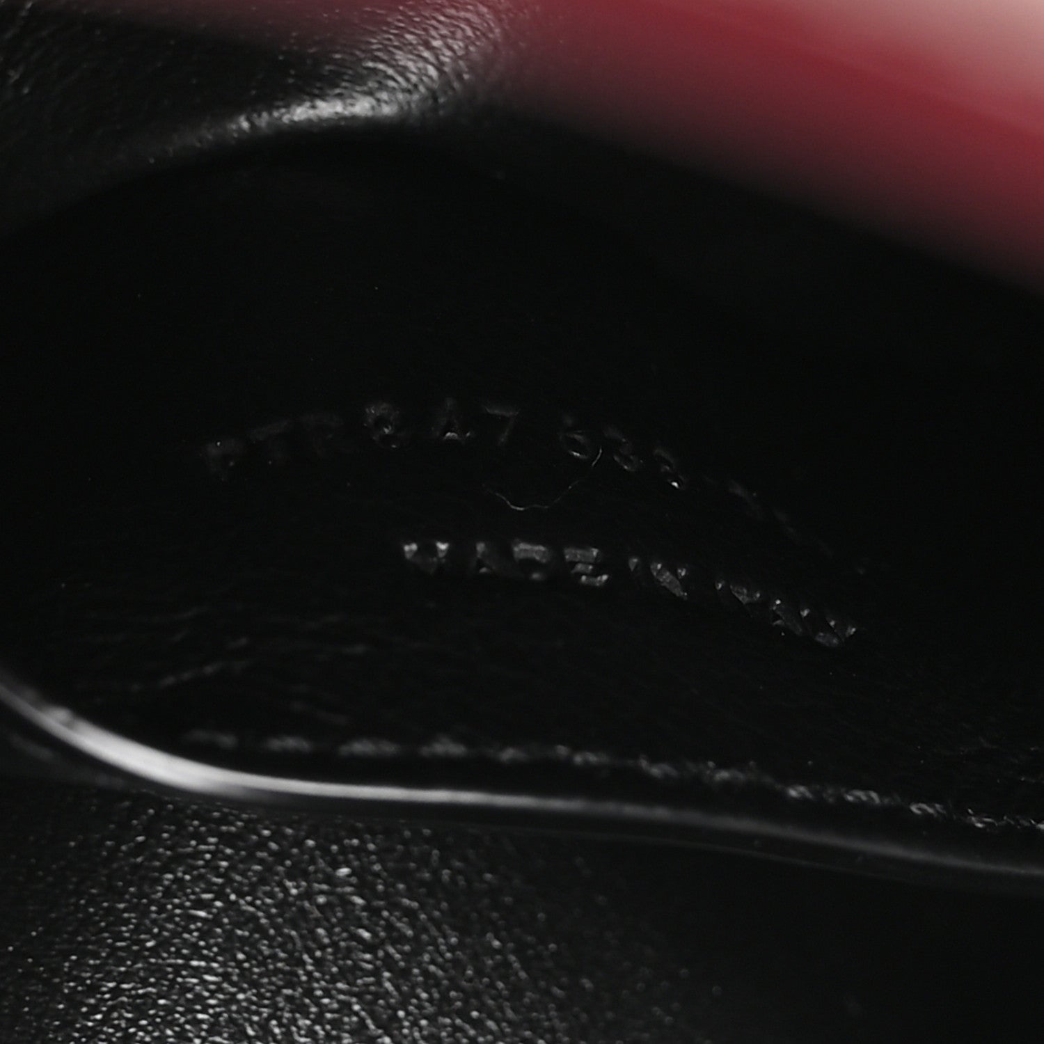 Saint Laurent Lambskin Small Cassandre Envelope Pouch Dark Ruby 6 of 9