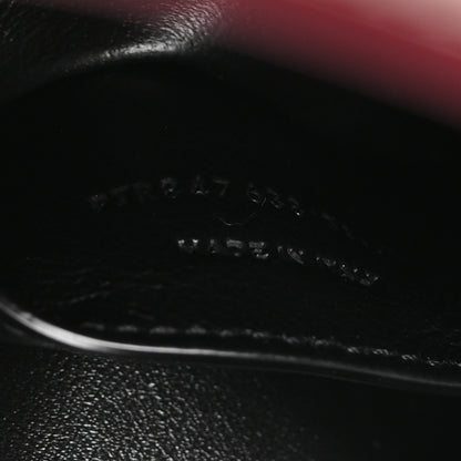 Saint Laurent Lambskin Small Cassandre Envelope Pouch Dark Ruby 6 of 9