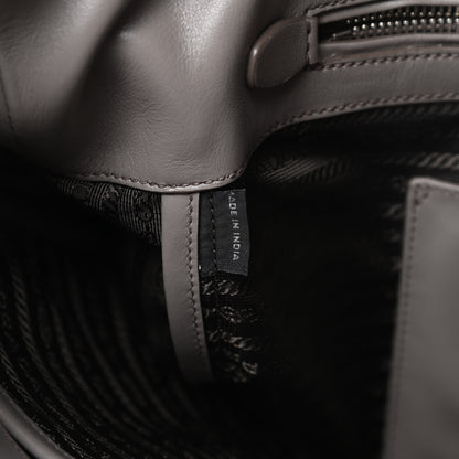Prada Soft Calf Shopping Tote Argilla 7 of 13