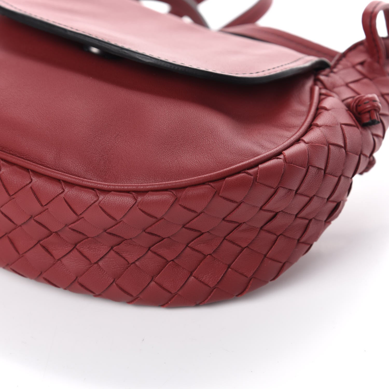 Bottega Veneta Nappa Intrecciato Small Nodini Flap Crossbody Baccara 9 of 9