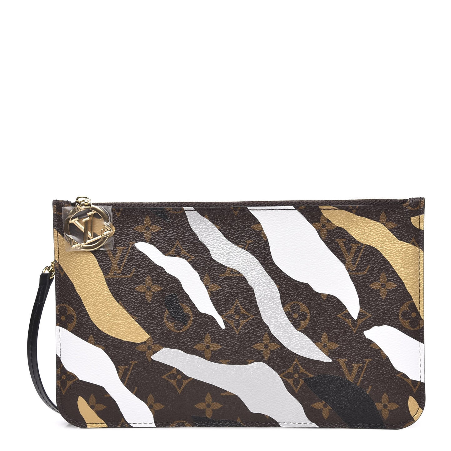X LOL Monogram Neverfull MM GM Pochette Gold Silver