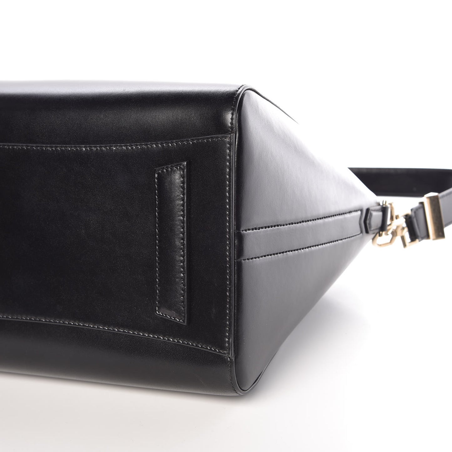 Shiny Lord Calfskin Medium Antigona Black