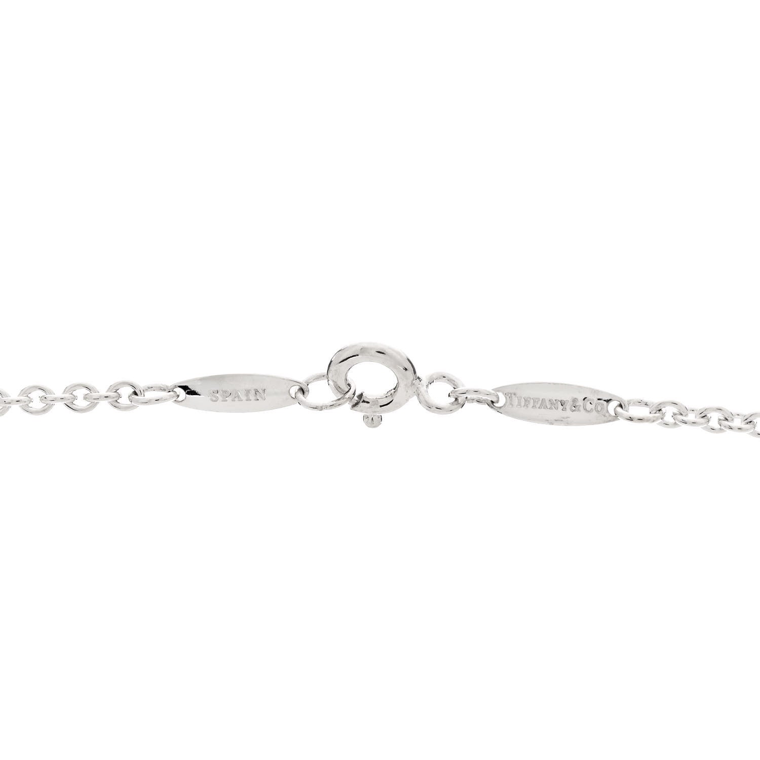 Tiffany Sterling Silver Elsa Peretti Open Heart Lariat Necklace 4 of 5