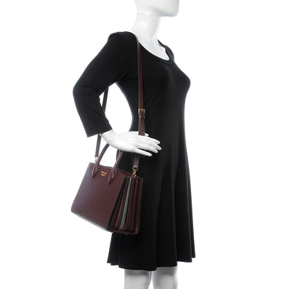 Prada Saffiano City Calf Small Esplanade Tote Granato Marmo 2 of 9