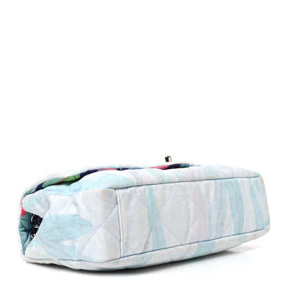 Chanel Canvas Quilted Jungle Jeans Flap White Multicolor 4 of 10
