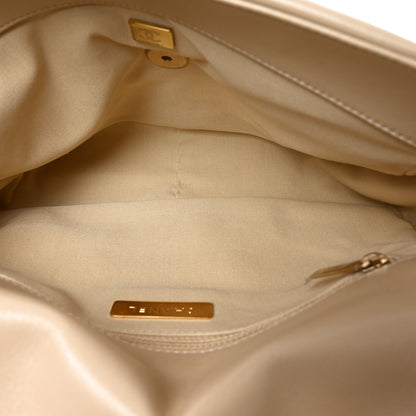 Chanel Lambskin Quilted Large Chanel 19 Flap Beige 5 of 10