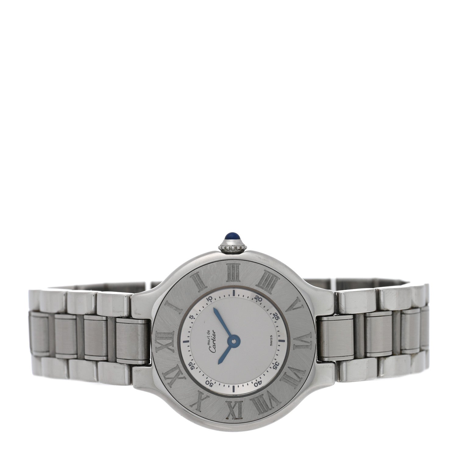 Cartier Stainless Steel 28mm Must De 21 Quartz Watch 2 of 4