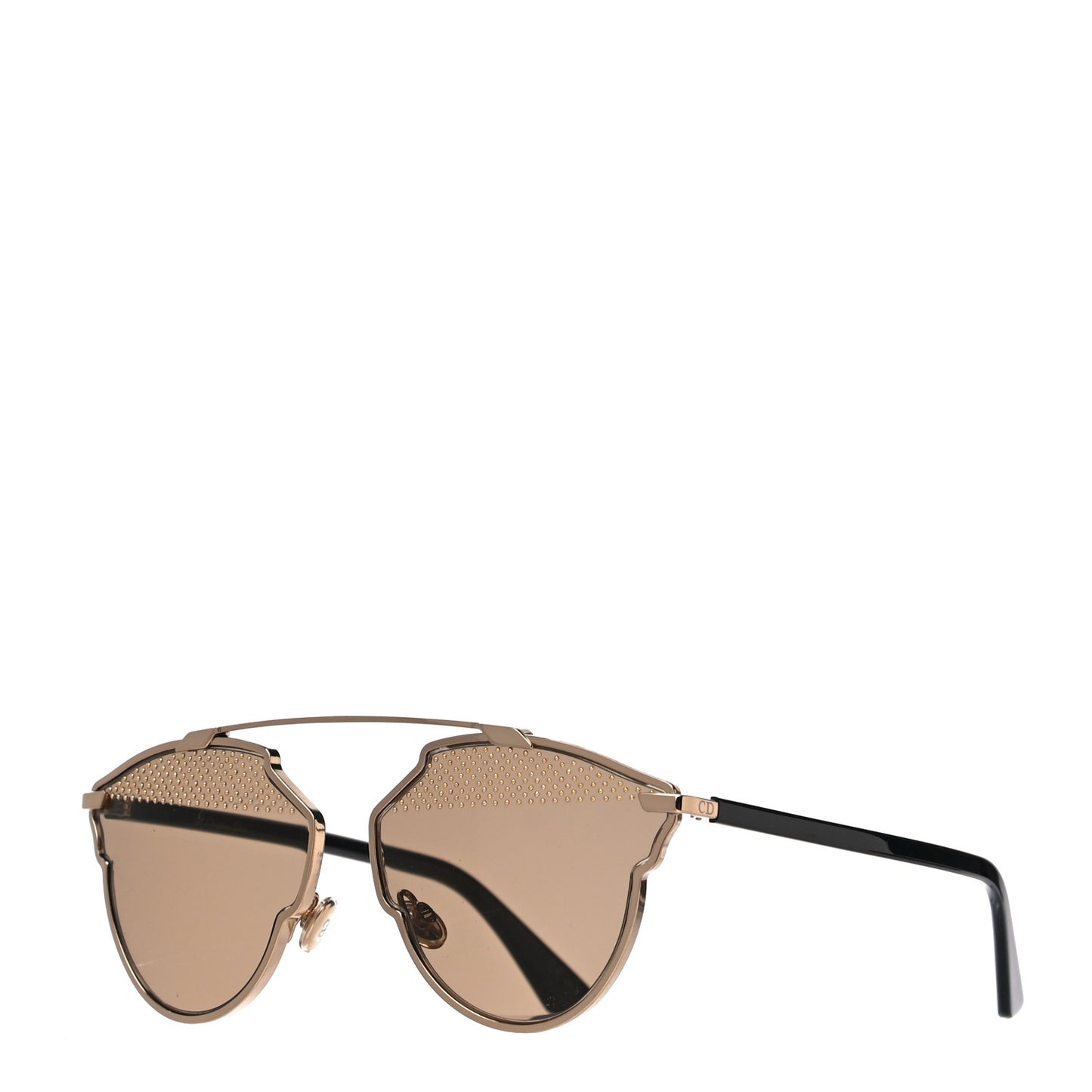 So Real Rise Sunglasses Gold Black