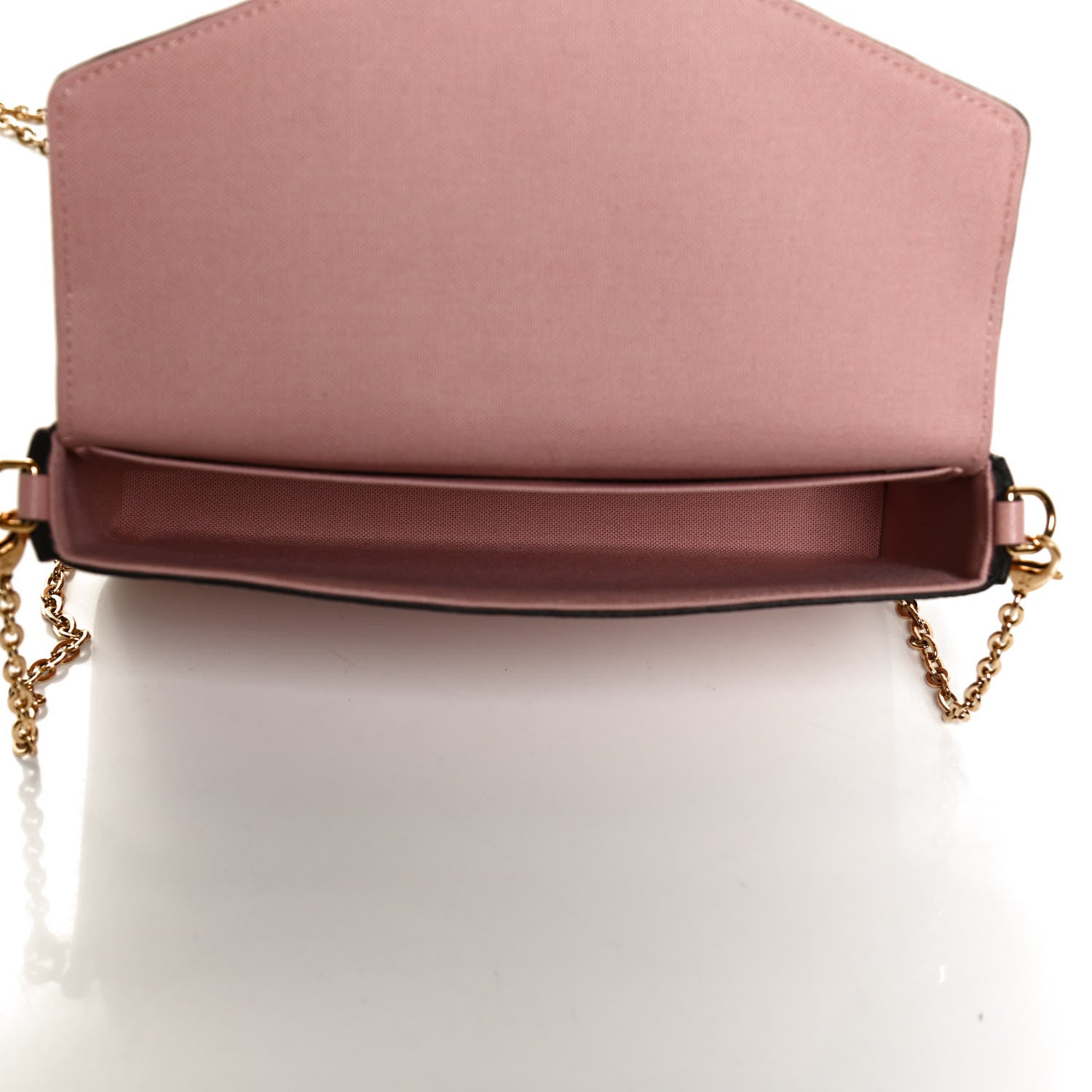 Louis Vuitton Empreinte Pochette Felicie Chain Wallet Rose Poudre 6 of 11