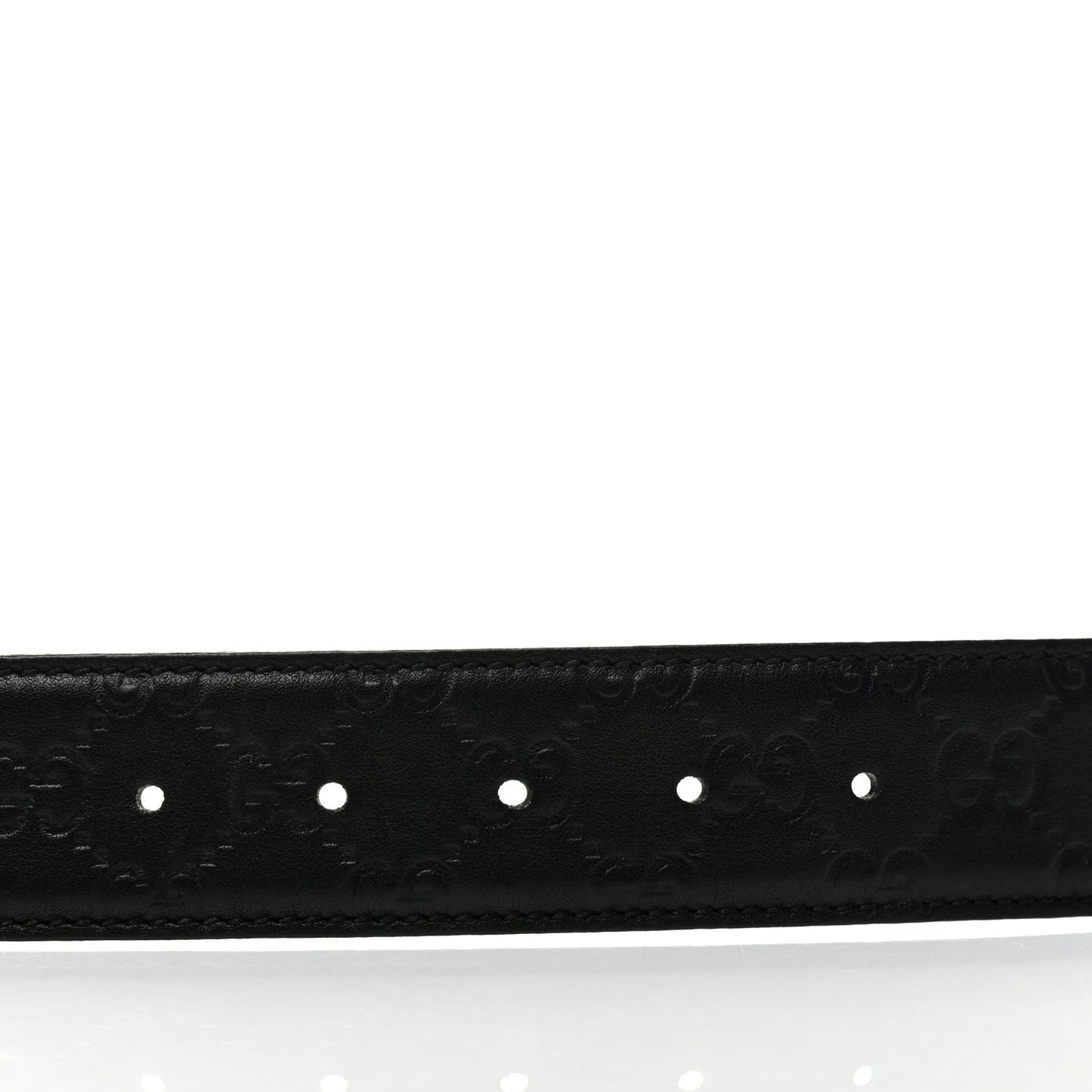 Guccissima Signature Interlocking G 40mm Belt 105 42 Black