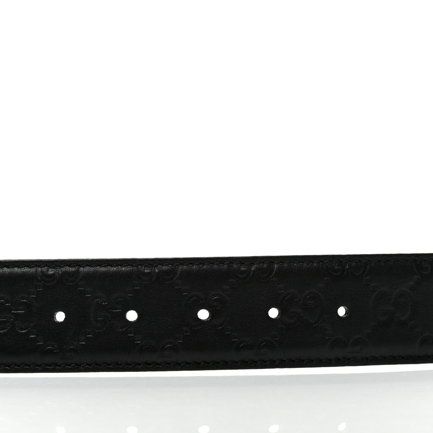 Gucci Guccissima Signature Interlocking G 40mm Belt 105 42 Black 4 of 4