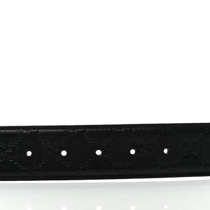 Gucci Guccissima Signature Interlocking G 40mm Belt 105 42 Black 4 of 4