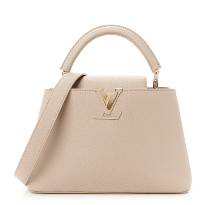 Louis Vuitton Taurillon Capucines BB Galet 1 of 9