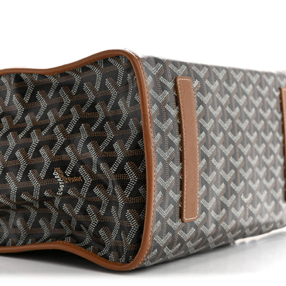 Goyard Goyardine Saint Leger Soft Briefcase Backpack Black Gold 9 of 10