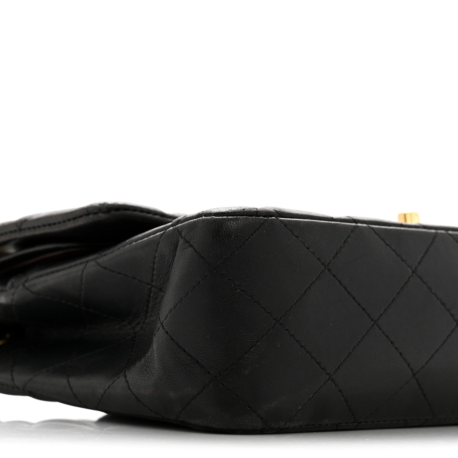 Chanel Lambskin Quilted Medium Double Flap Black 9 of 15