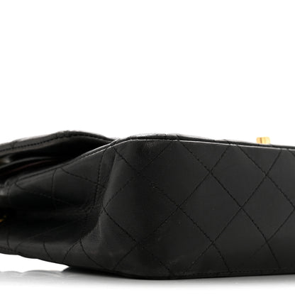 Chanel Lambskin Quilted Medium Double Flap Black 9 of 15