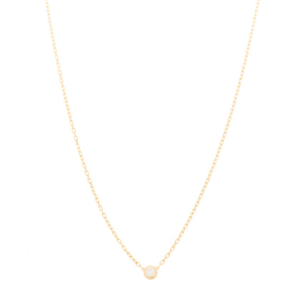 Cartier 18K Yellow Gold Diamond SM D'Amour Pendant Necklace 1 of 6