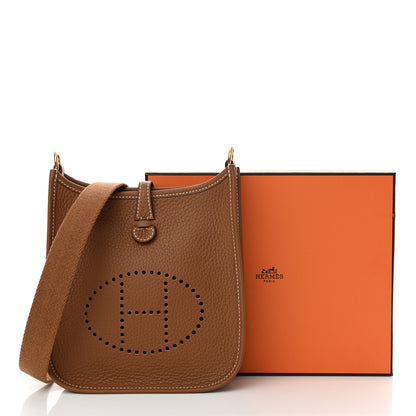 Hermes Taurillon Clemence Evelyne TPM Gold 11 of 11