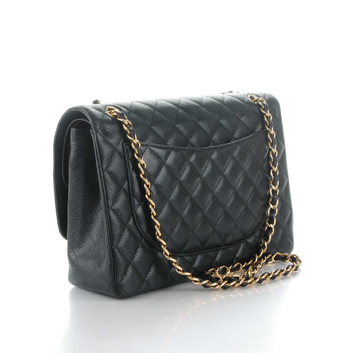Chanel Caviar Quilted Maxi Double Flap Black 3 of 8